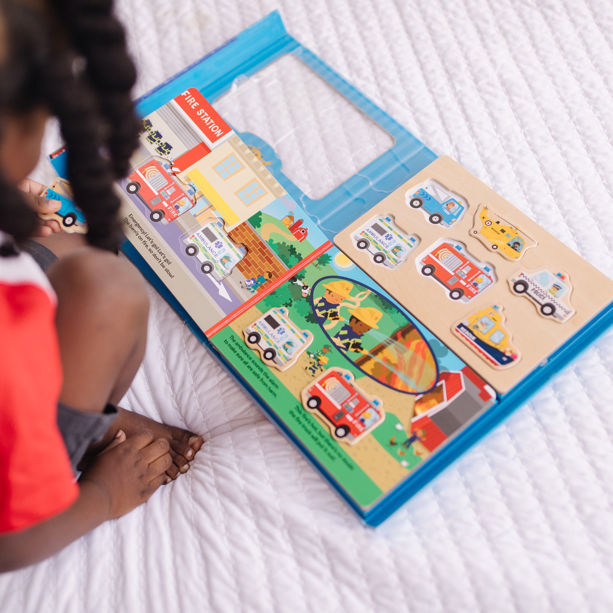 To the Rescue Book & Puzzle Play Set – Interactive Learning Toy for Kids | Perfect for Storytime, Preschool Education & Family Game Night