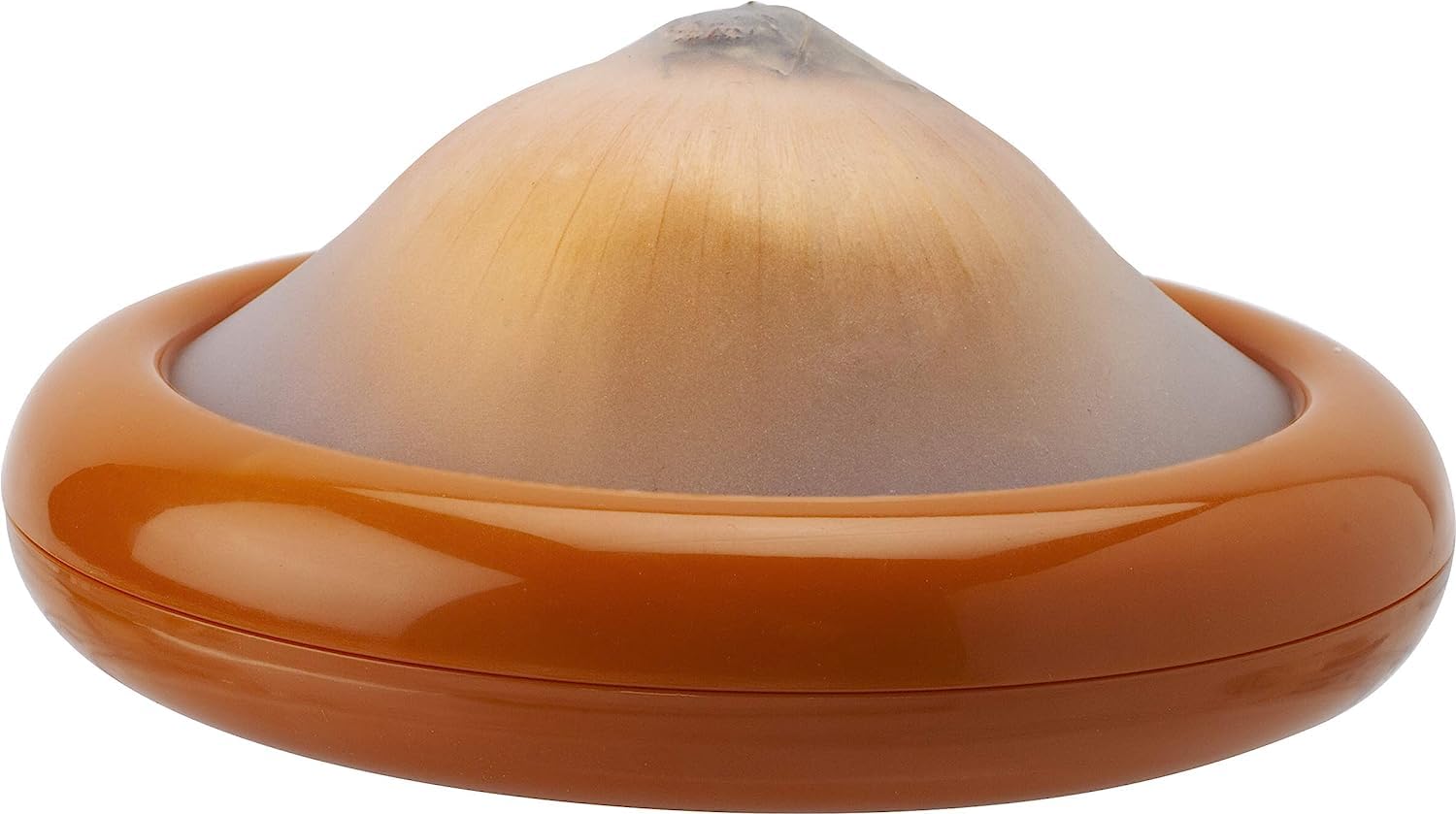 Joie Onion Stretch Pod - 2 Pack | Fresh Onion Storage Container for Refrigerator | Extends Vegetable Shelf Life | Perfect for Kitchen, Pantry & Meal Prep Organization (Orange)