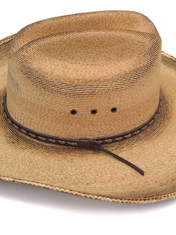 Resistol RSGBOYBJA41 Jason Aldean Georgia Boy Straw Cowboy Hat - Flame Burned Western Style for Men - Perfect for Country Music Festivals & Outdoor Adventures