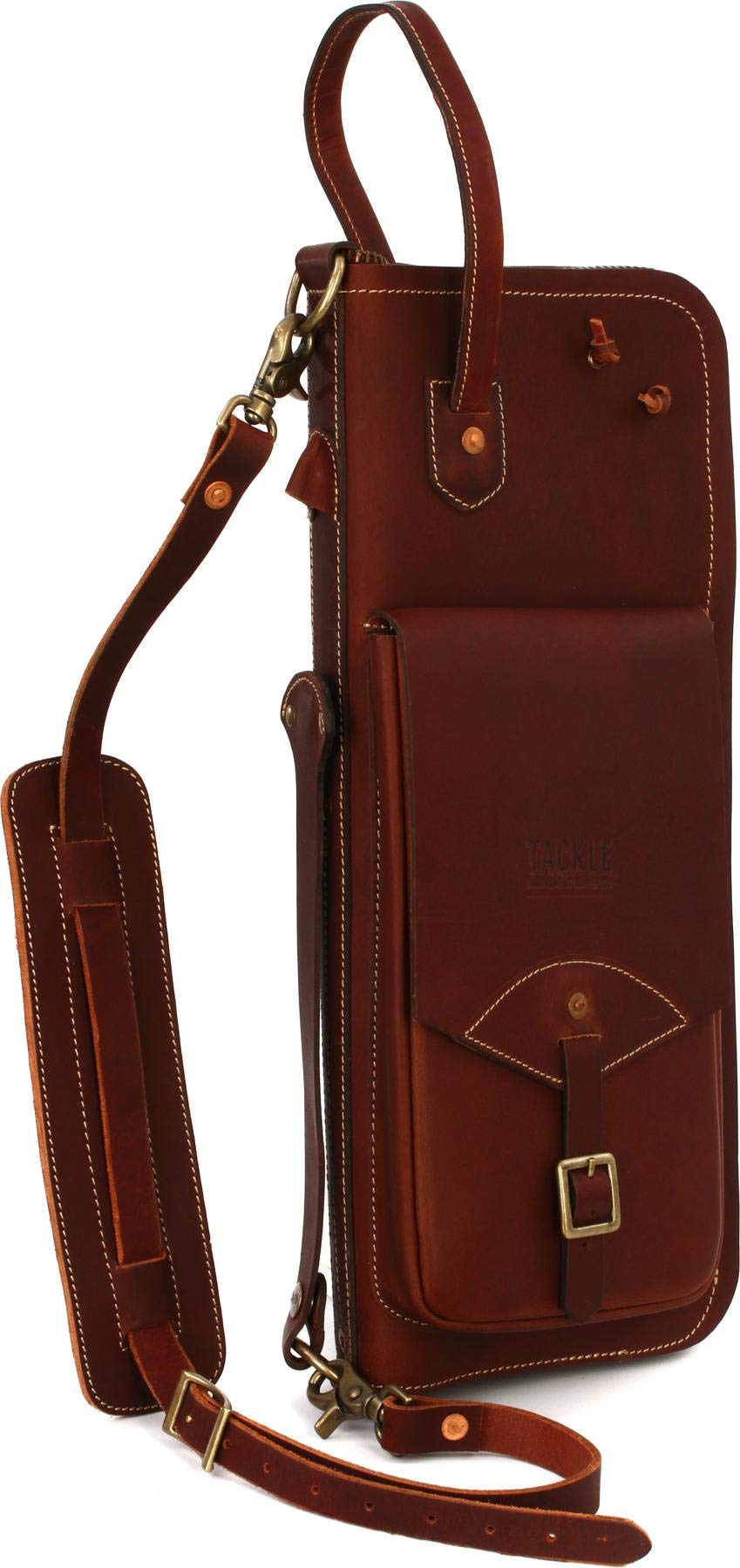 Premium Genuine Leather Stick Case with Stand - Brown | Compatible with Nintendo Switch Joy-Con | Perfect for Gaming, Travel & Home Entertainment