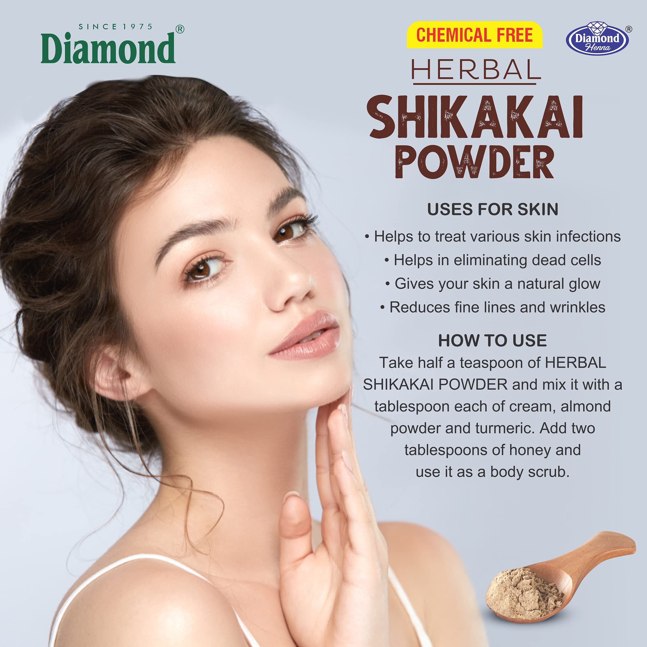 **100% Pure & Natural Shikakai Powder (Senegalia Rugata) for Hair Growth - Fights Dryness, Darkens Hair, Strengthens Roots - 300g (Pack of 2) | Ideal for Ayurvedic Hair Care & DIY Hair Masks**