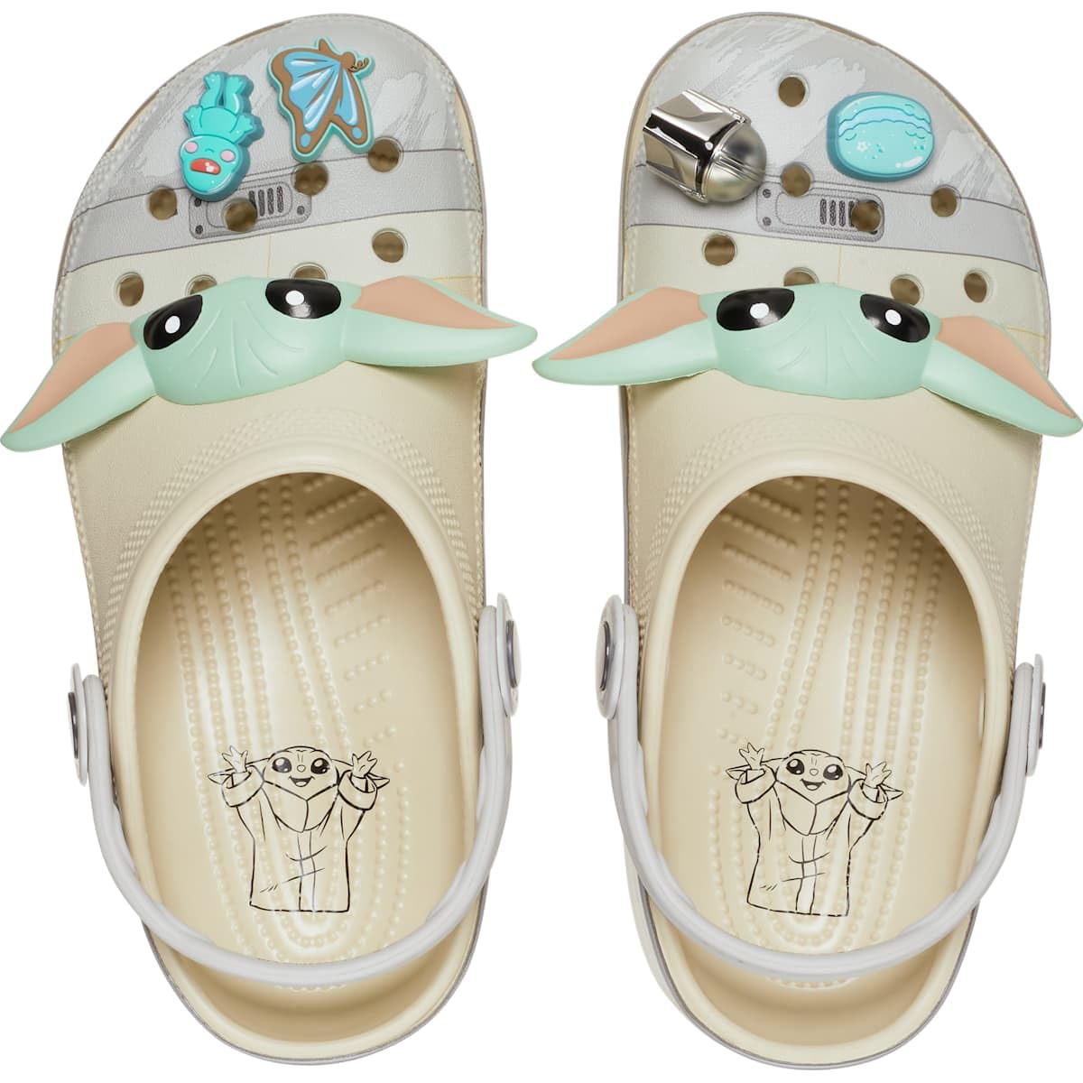 Crocs Unisex-Adult Star Wars Grogu Classic Clogs - Lightweight Comfort Shoes for Men & Women - Perfect for Casual Wear, Home, Garden & Outdoor Activities