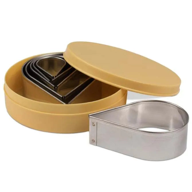 Premium Stainless Steel Tear Drop Cutter Set - Professional Kitchen Tool for Slicing Fruits, Vegetables & Herbs - Perfect for Home Cooking, Baking & Food Prep