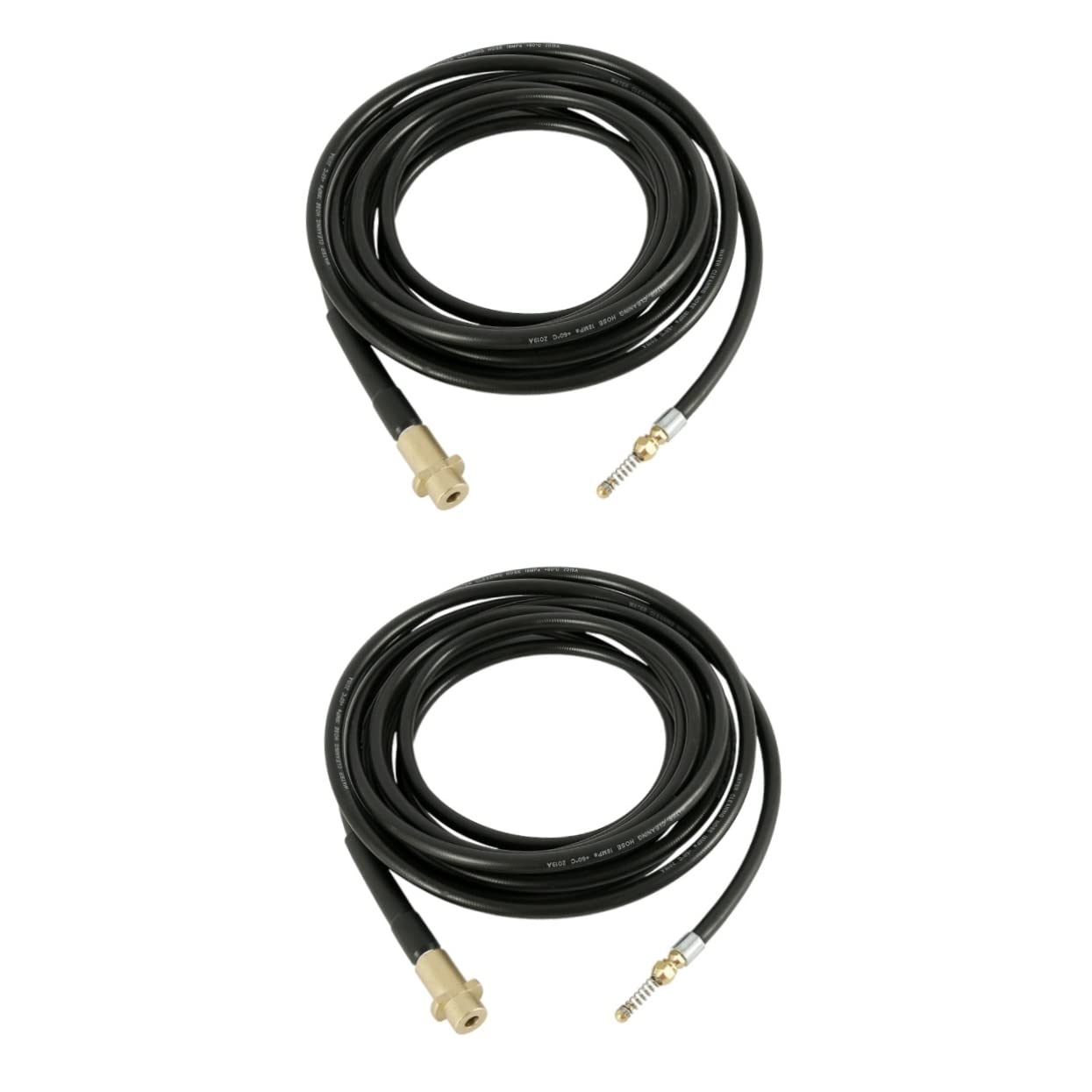 Housoutil 2-Piece High Pressure Washer Hose Kit with Quick Connect Fittings, Drain Hose & Spray Nozzle for Car Washing, Home Cleaning & Outdoor Use