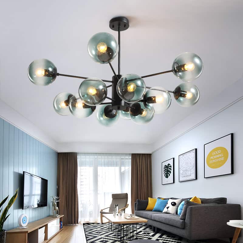 Egilja Bubble Pop Hanging Lamp - Modern Glass Pendant Light for Living Room, Bedroom & Dining Room Decor - Perfect for Home, Office and Cafe Lighting
