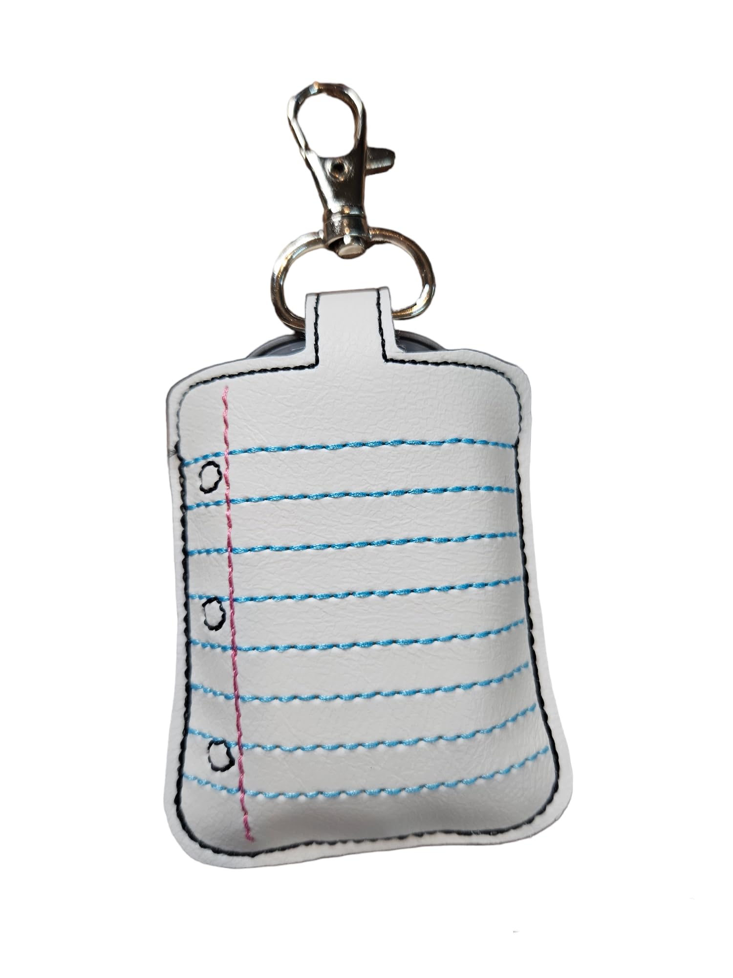 Classroom Doorbell Holder - Notebook Paper Design Bell Case Keychain for Teachers, Students & School Supplies - Perfect for Classrooms, Offices & Home Use