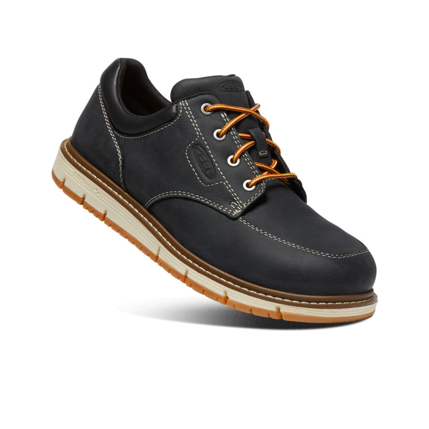 Men's San Jose Oxford Shoes with Aluminum Toe - Black & Off White | Comfortable & Durable Work Shoes for Construction & Industrial Safety