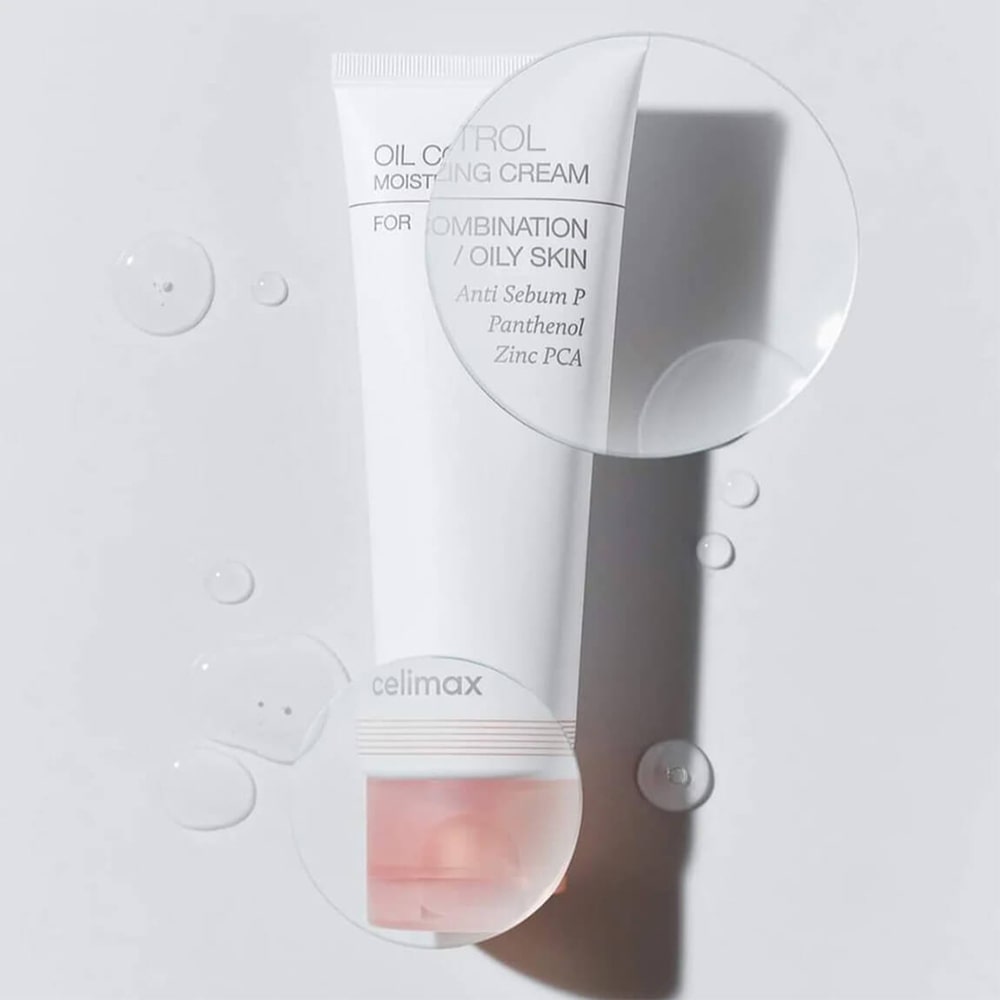 Celimax Oil Control Moisturizing Cream 80ml - Lightweight Hydrating Face Moisturizer for Oily & Combination Skin - Perfect for Daily Skincare Routine & Makeup Base