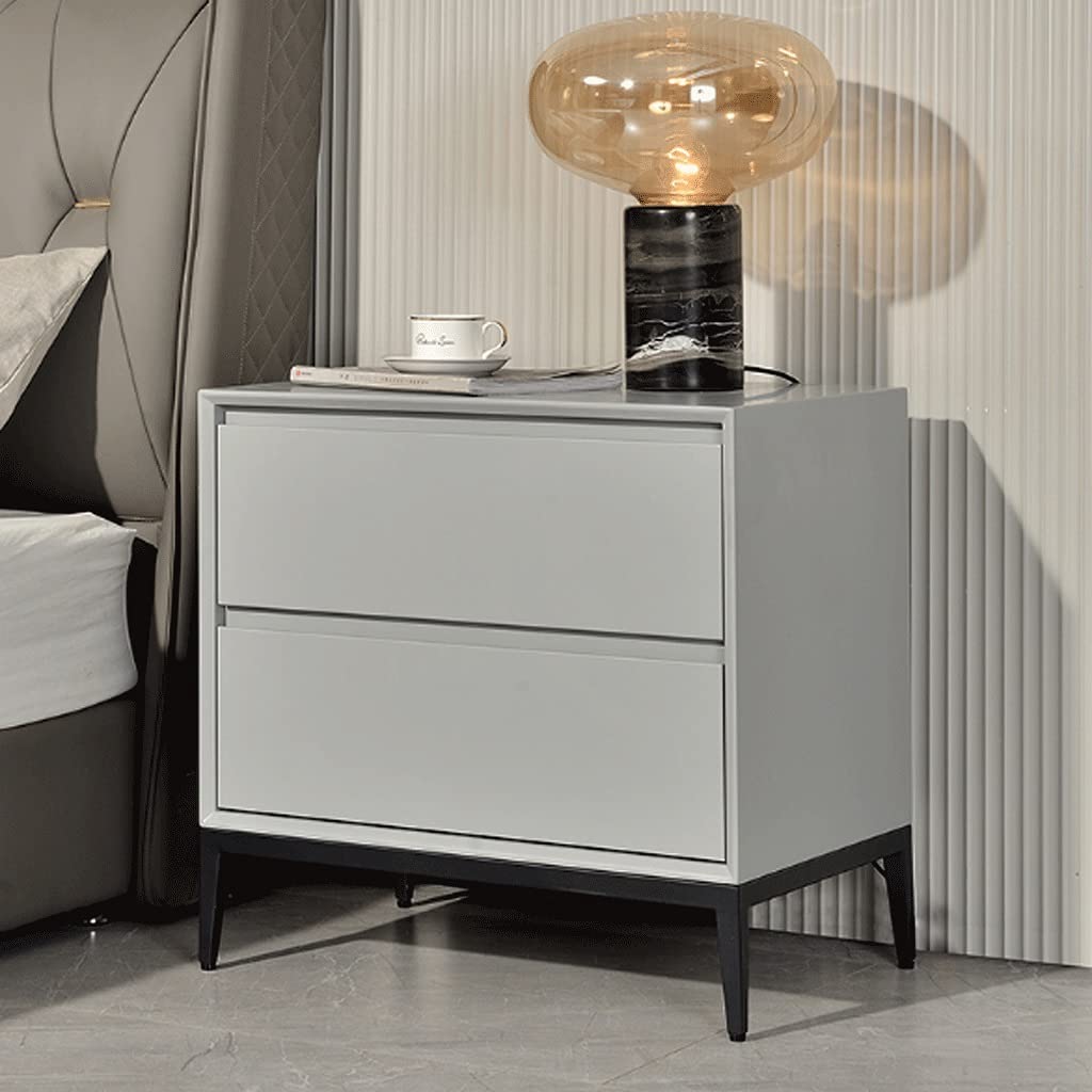 Modern Minimalist Nightstand - Nordic Style End Table & Side Table with Storage for Bedroom, Large Size - Perfect for Small Spaces, Apartments, and Cozy Bedrooms