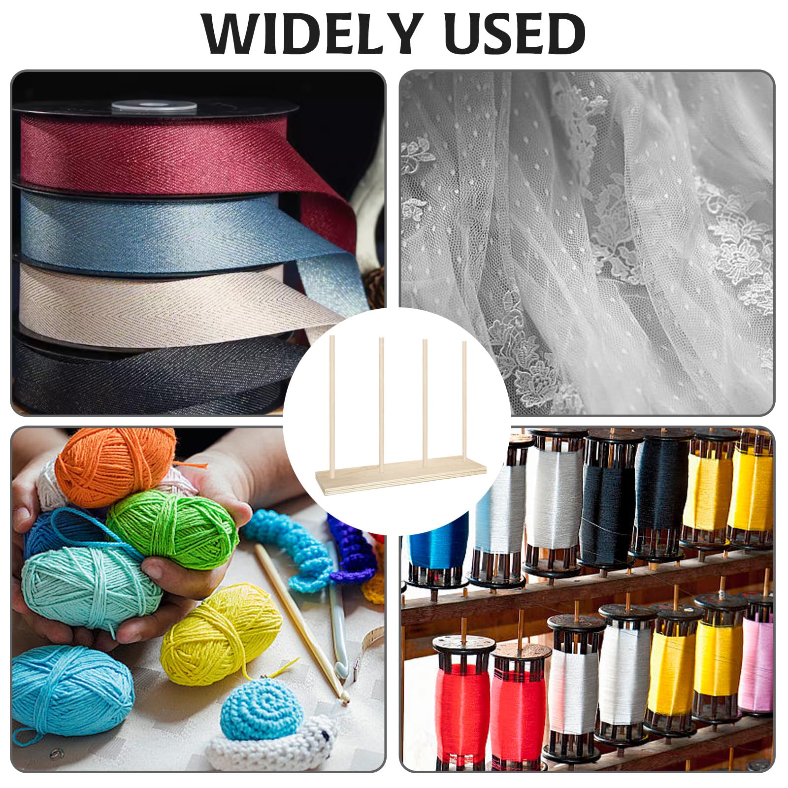 Ribbon Holder Organizer Rack - Easy Install Ribbon Storage & Bow Maker for Wreaths, Sewing & Crafts | Perfect for DIY Projects, Gift Wrapping & Home Decor