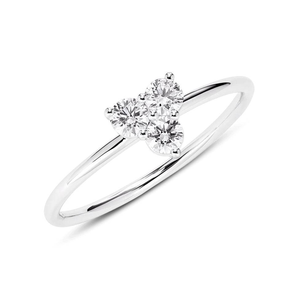 Lab Grown Diamond Promise Ring - Mini Trio Set for Women, Dainty & Elegant, Perfect for Anniversaries, Engagements & Special Occasions
