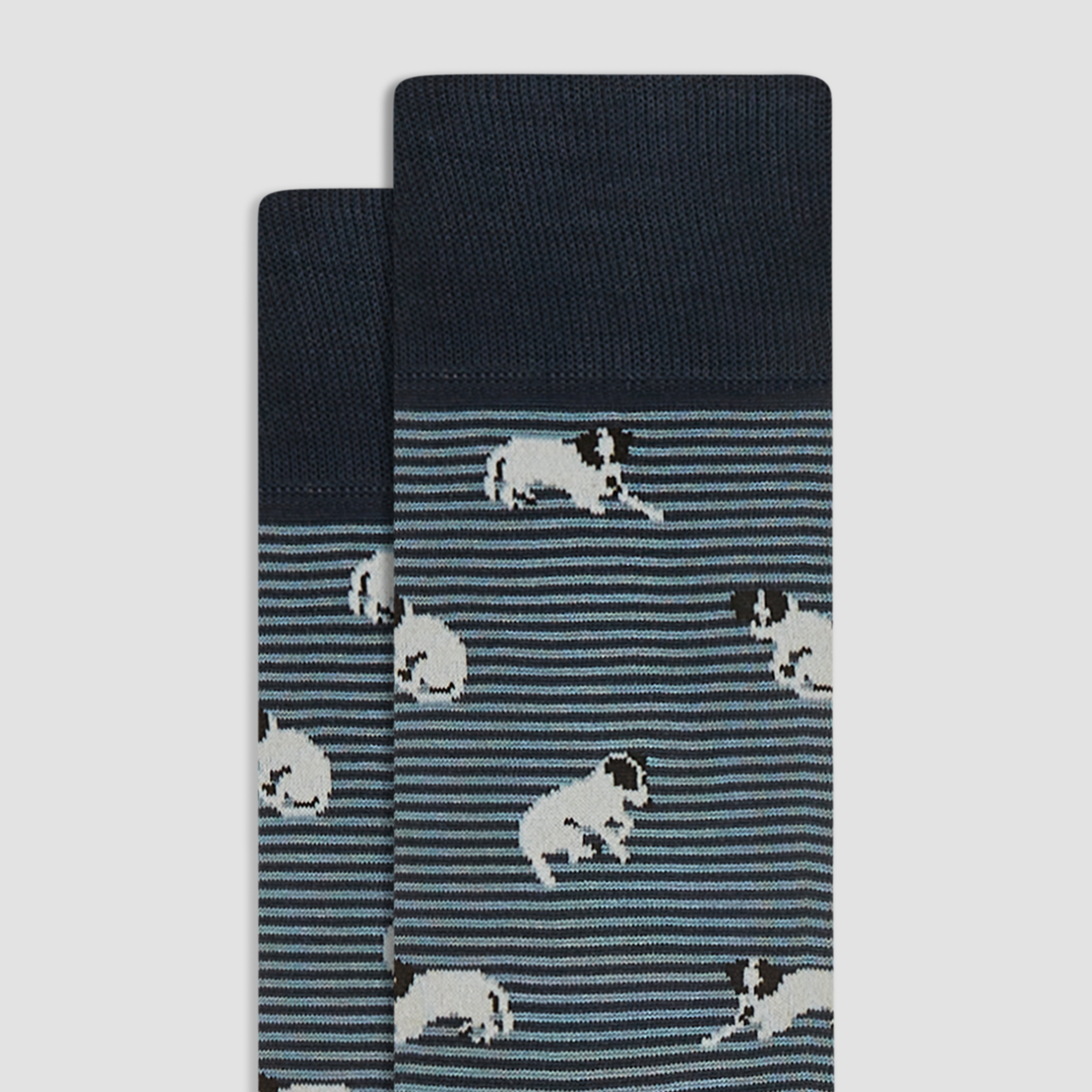 Fido Mid Calf Socks for Men & Women - Comfortable Cotton Crew Socks for Running, Hiking & Everyday Wear