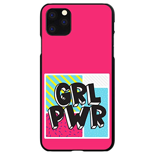 Girl Power - GRL PWR - Pink Background On Black Case