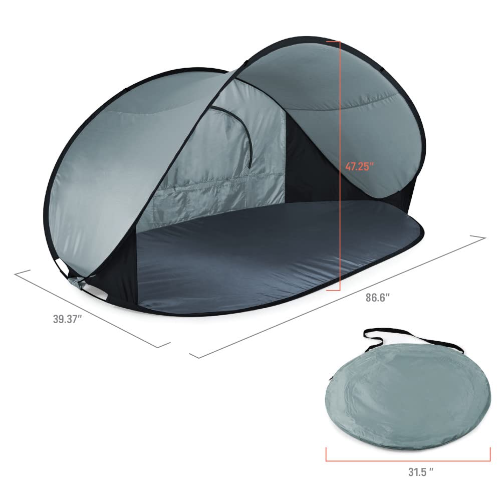 PICNIC TIME NCAA Florida State Seminoles Manta Portable Beach Tent - Instant Pop Up Sun Shelter for Beach, Camping, Backyard & Outdoor Events - UV Protection & Windproof Design