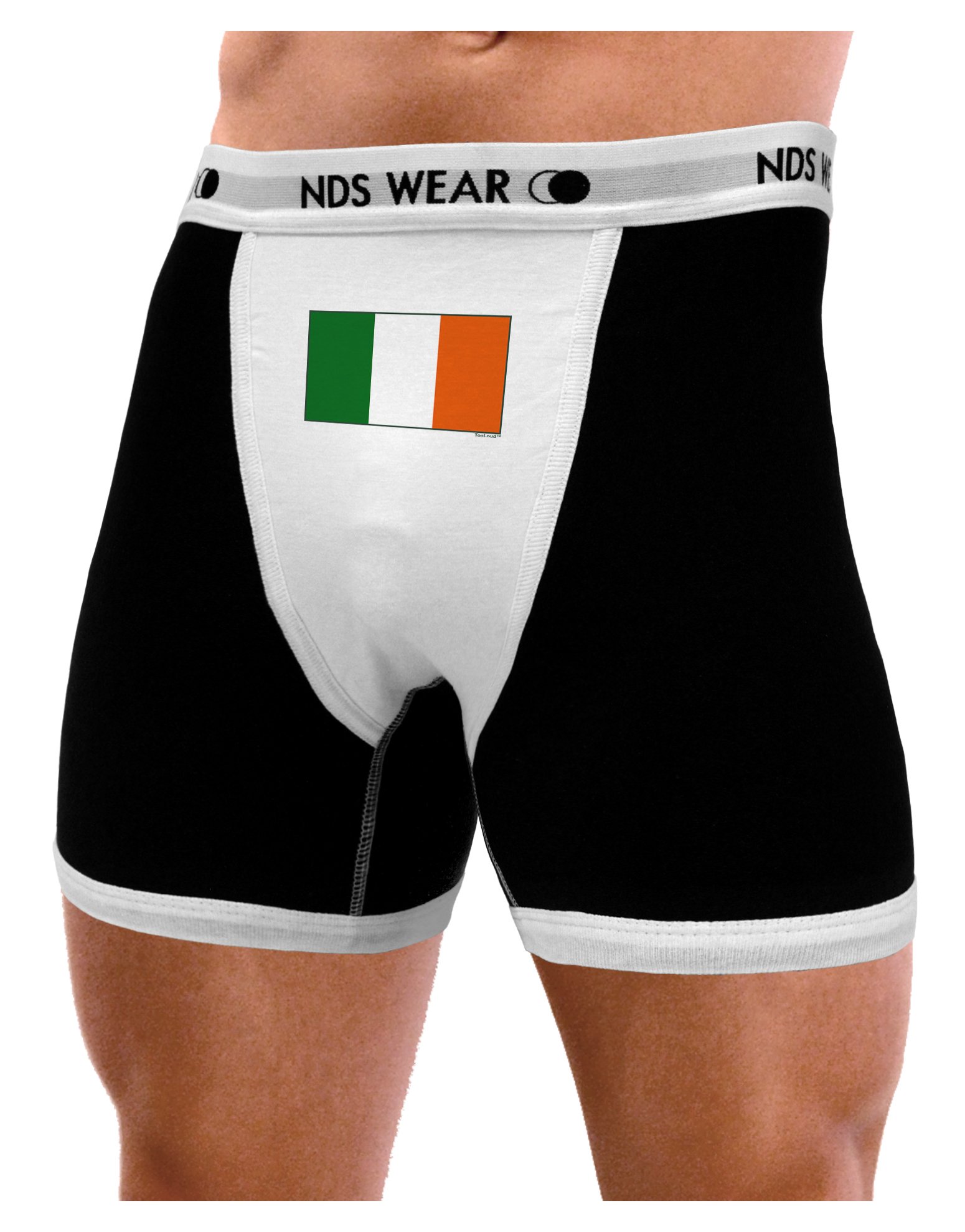 Irish Flag Boxer Briefs for Men - Comfortable Cotton Underwear with Ireland National Flag Design - Perfect for St. Patrick's Day, Irish Pride Events & Everyday Wear