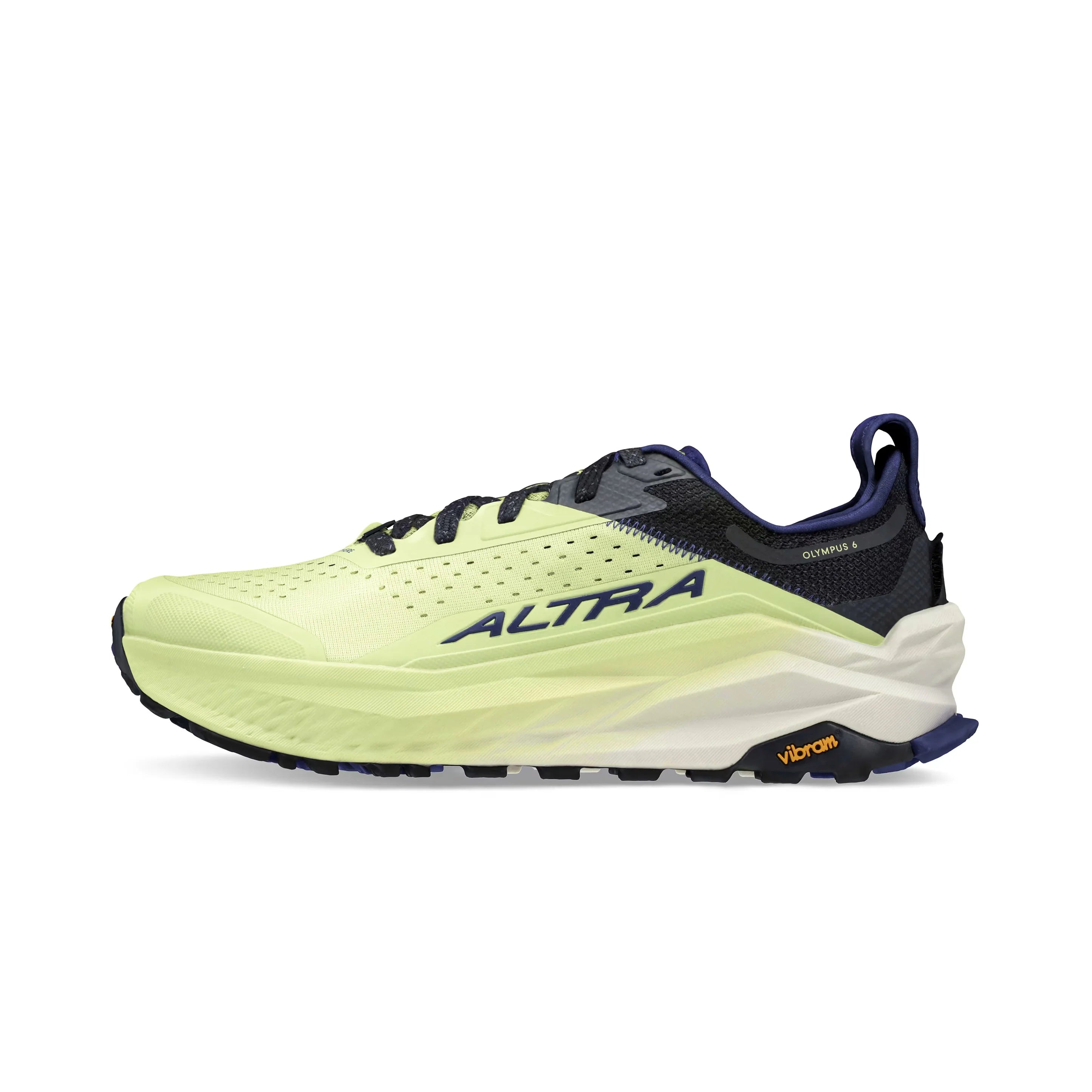 Altra Men's Olympus 6 Trail Running Shoes - Black/Green - Lightweight Hiking & Outdoor Adventure Footwear for Men