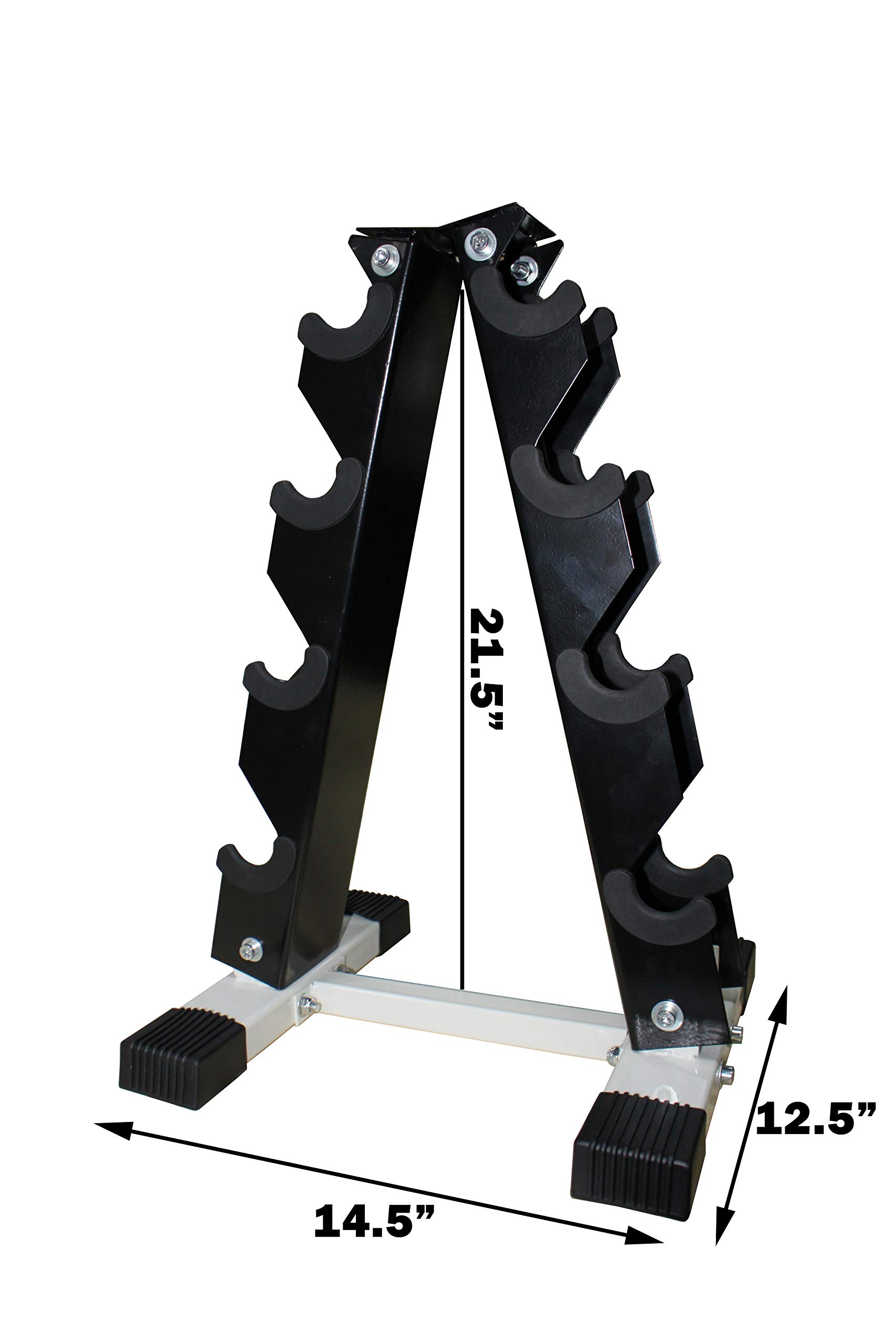 Ader Heavy Duty Dumbbell Rack - Wall Mounted or Free Standing Dumbbell Organizer for Home Gym, Garage, and Fitness Studio - Perfect for Weight Storage & Space Saving Workout Equipment Organization