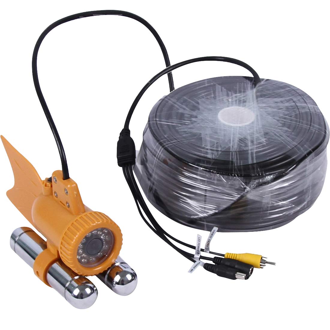 HD Underwater Fishing Camera with 1000TVL CCD, 24 White LEDs & 100° Wide View - 30M Cable Fish Finder for Ice Fishing, Kayak Angling & Boat Fishing