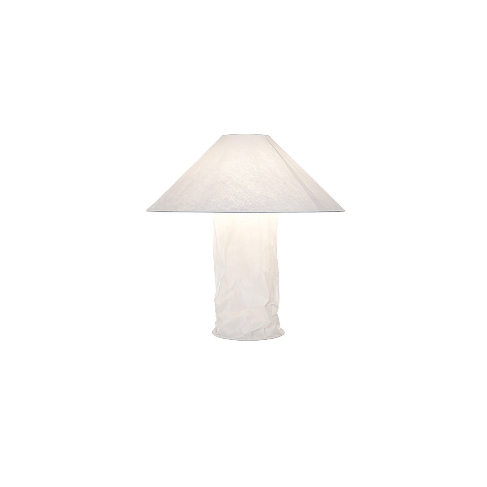Crinkle Paper Table Lamp - Modern Decorative LED Light for Bedroom, Living Room & Office - Eco-Friendly Home Decor Gift Idea