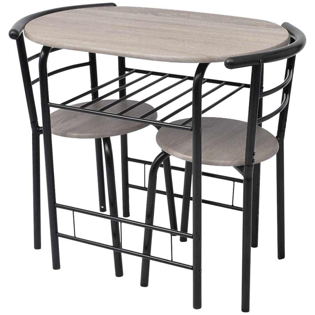 5-Piece Folding Dining Table Set with Glass Top - Compact Space-Saving Kitchen & Dining Room Furniture, Black MDF - Perfect for Small Apartments, Breakfast Nooks & Cozy Family Meals
