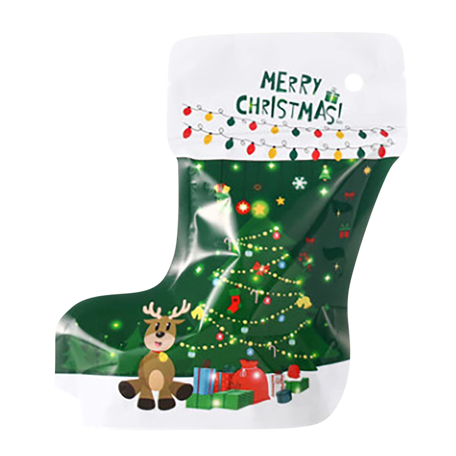 Christmas Stand-Up Ziplock Bags for Gifts & Jewelry Storage