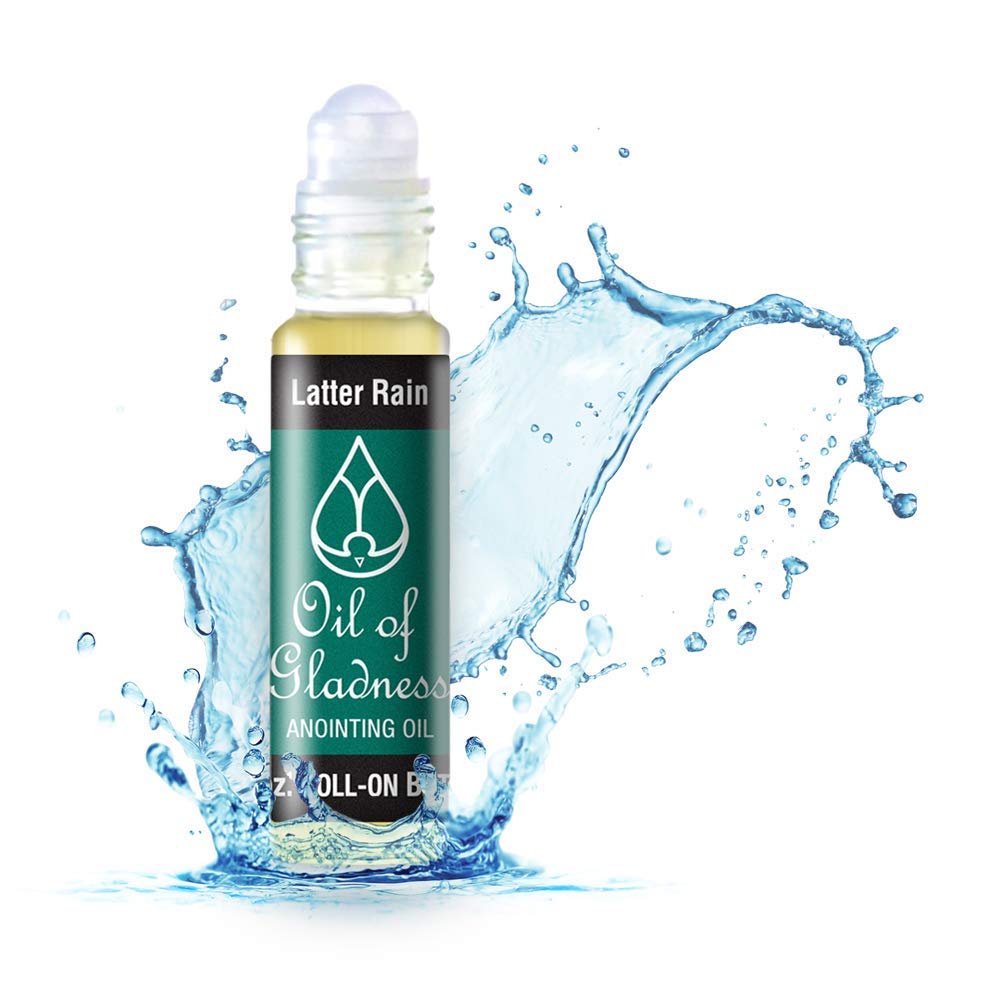 Oil of Gladness Latter Rain Anointing Oil Roll-On 1/3 oz - Holy Oil for Daily Prayer, Spiritual Ceremonies & Blessings - Perfect for Home Worship, Church Services & Personal Devotion