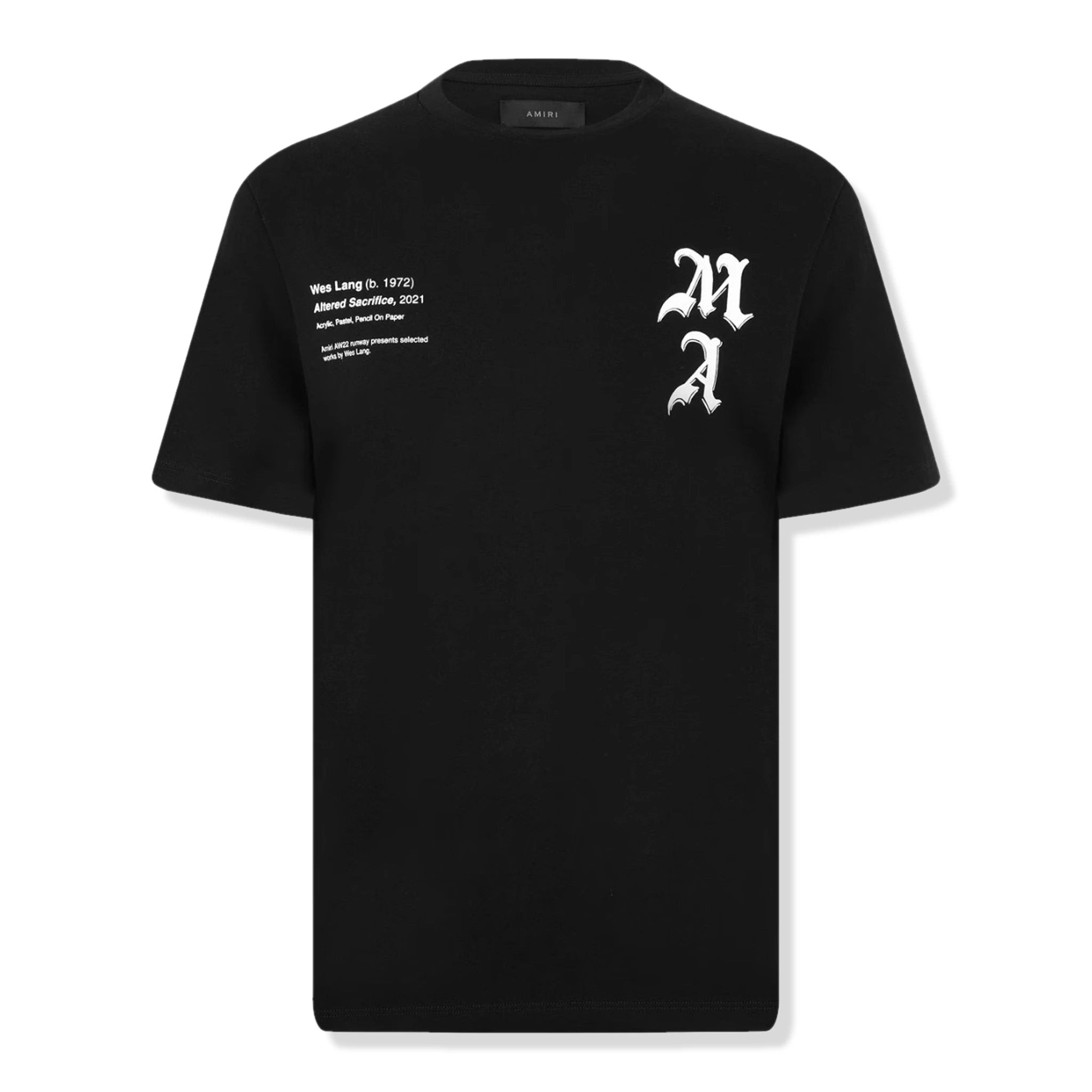 Amiri Wes Lang Checker Skull Black T-Shirt - Stylish Graphic Tee for Men, Streetwear Fashion, Casual Wear & Concert Outfits