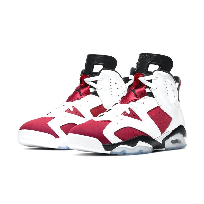Air Jordan 6 Retro White Carmine Black 2021 - Men's Basketball Shoes for Casual Wear & Sneaker Collection | Perfect for Street Style & Sports Enthusiasts
