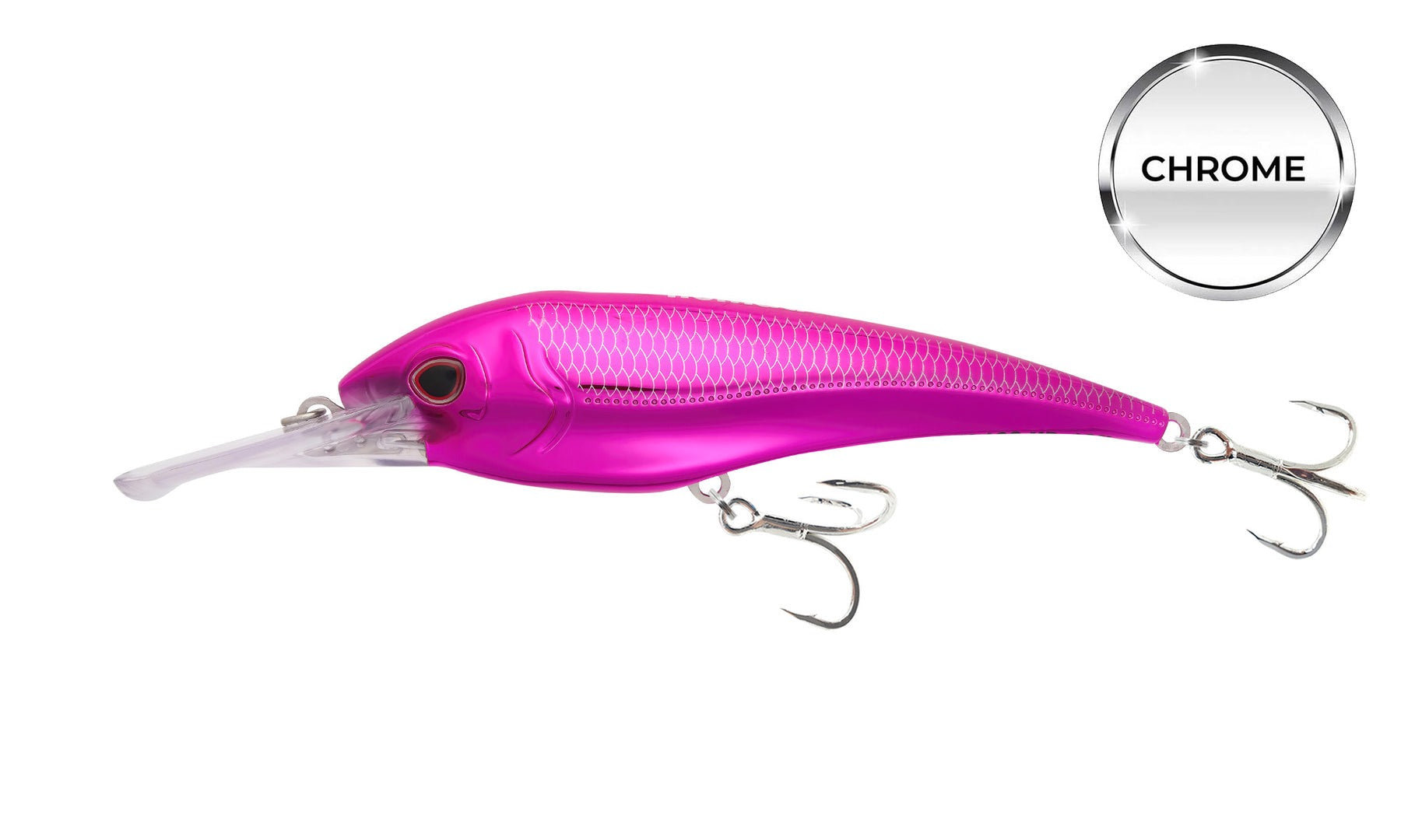 Nomad DTX Minnow Chrome Limited Edition Heavy Duty Sinking Trolling Lure - Saltwater Fishing Bait for Tuna, Wahoo & Mahi Mahi | Deep Sea & Offshore Fishing Gear