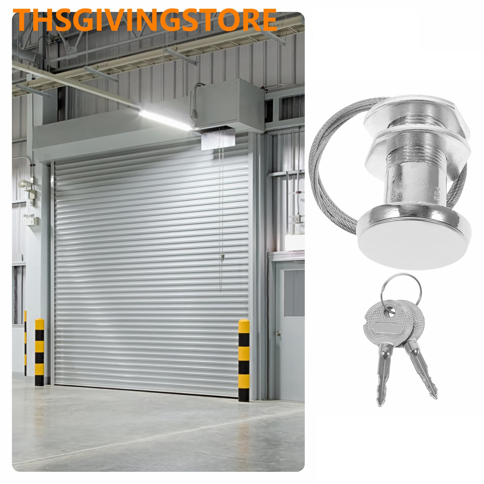 Universal Garage Door Emergency Release Lock & Key Kit - Heavy Duty Metal Quick Opener for Caravan & Garage Security | Ideal for Home, RV & Commercial Use