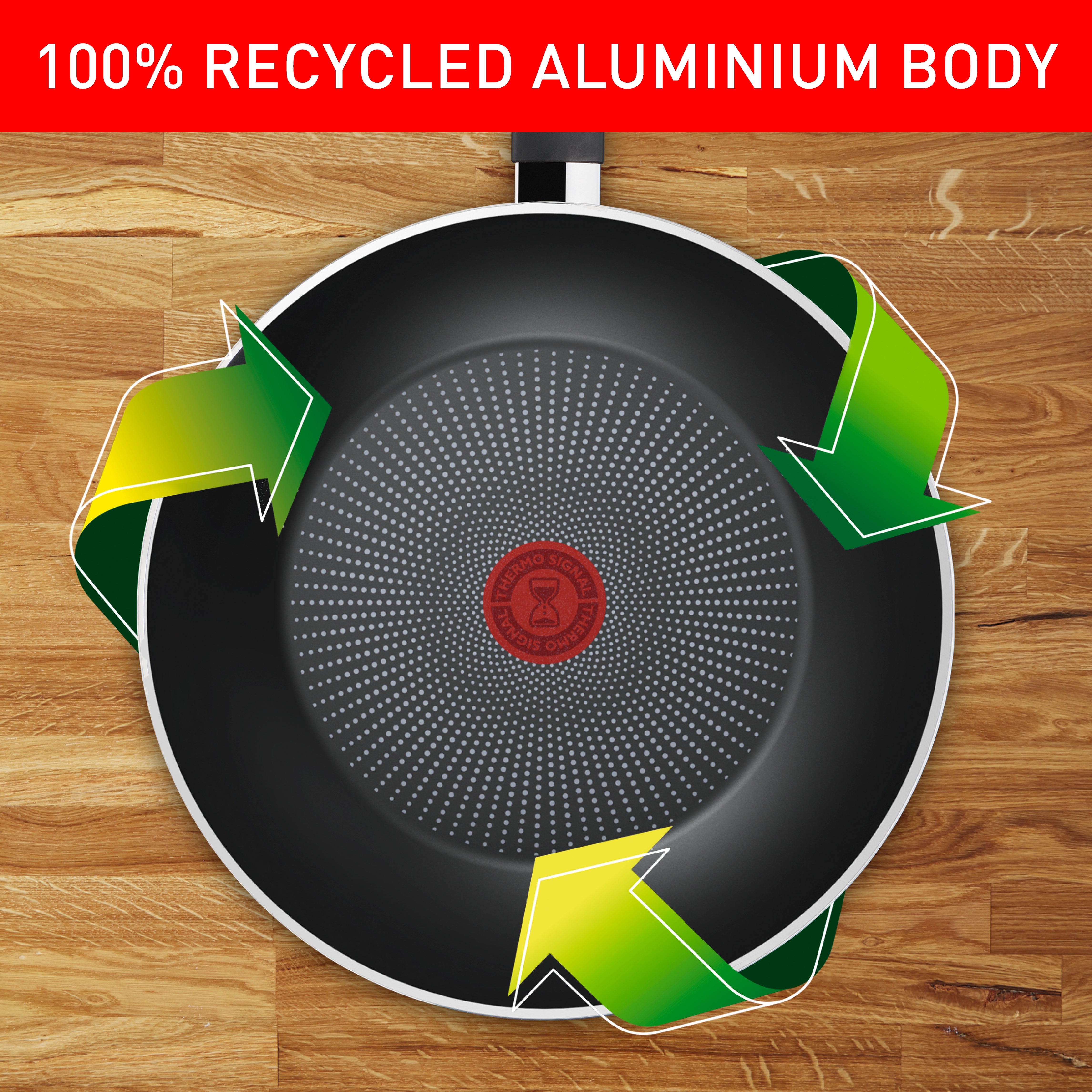 Tefal React Induction Non Stick Wok Pan 28cm - Professional Cookware for Stir-Frying, Sautéing & Asian Cuisine - Compatible with All Stovetops Including Gas, Electric & Induction