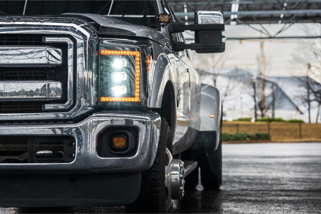 2011-2016 Ford Super Duty XB LED Headlights with Amber DRL - High Performance Off-Road Lighting for Trucks & Night Driving
