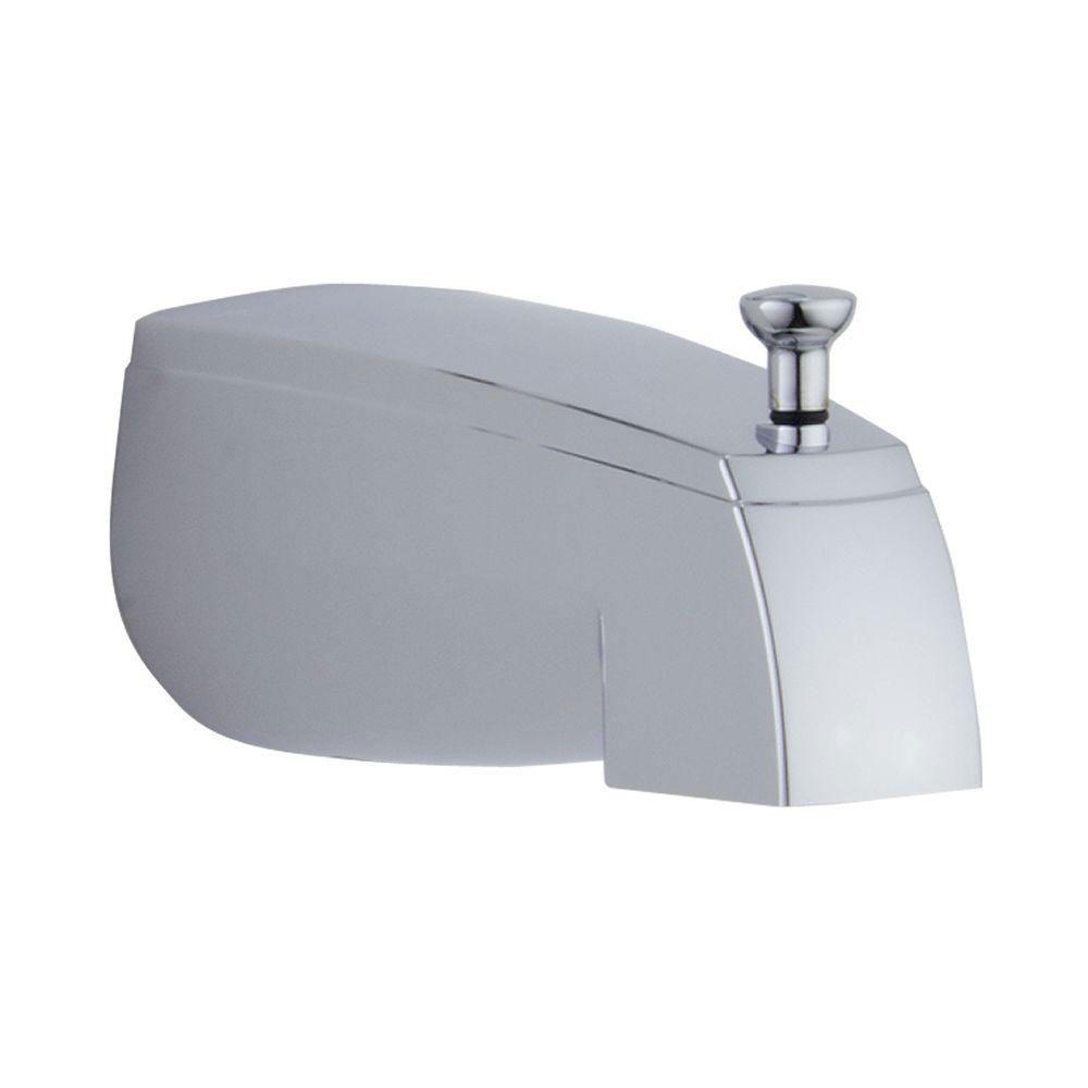 Delta 5-1/2 Inch Chrome Tub Spout 208272 - Durable Bathroom Faucet for Shower and Bathtub Installation