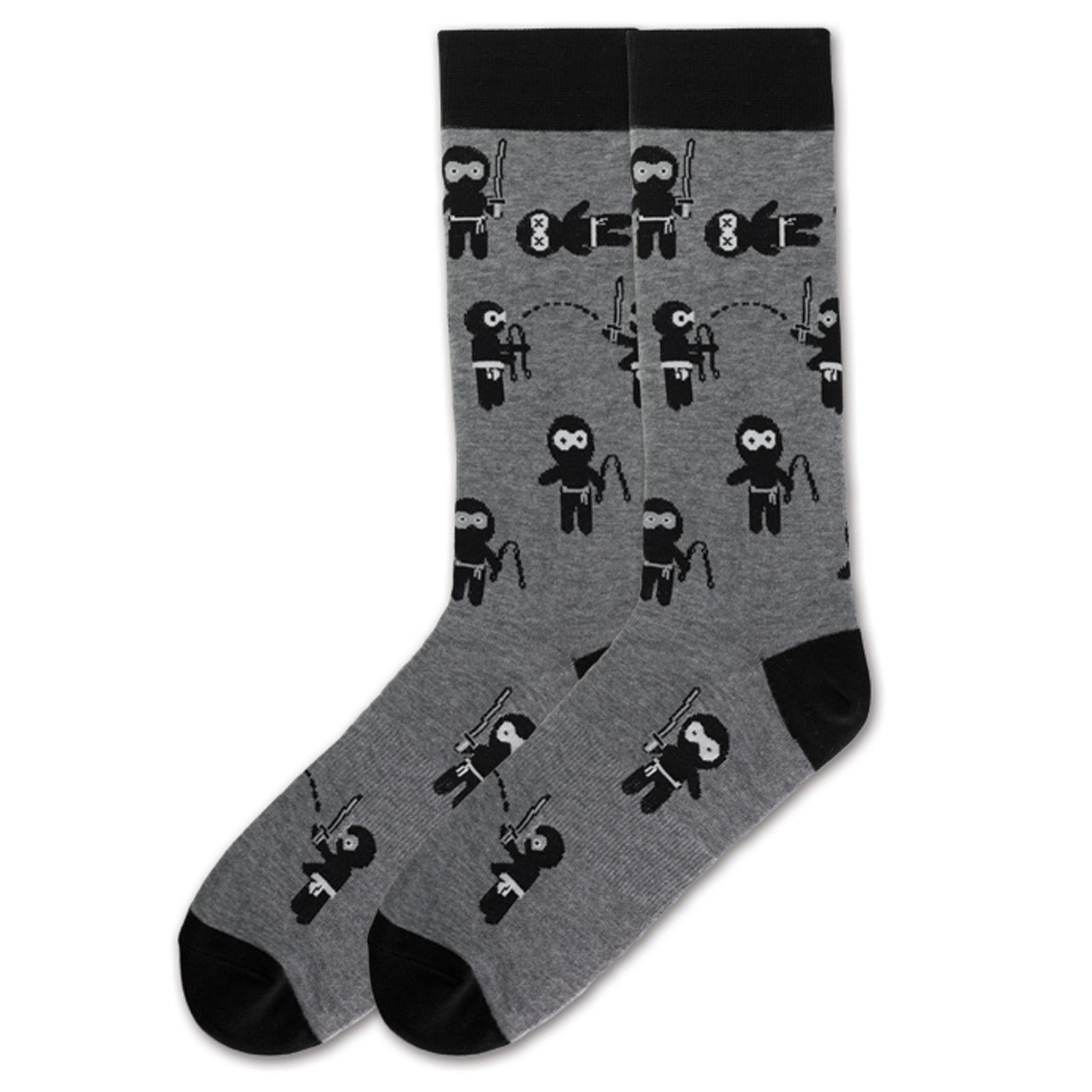 K. Bell Men's Fun Conversation Starter Crew Socks - 1 Pair - Cool & Funny Pop Culture Gift Socks for Gag Gifts, Novelty Presents & Unique Stocking Stuffers - Perfect for Christmas, Birthdays & Office Secret Santa