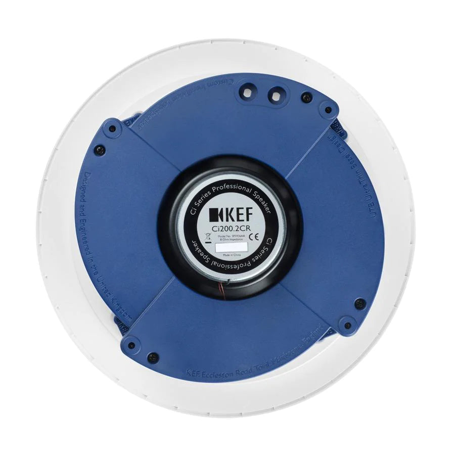 KEF Ci200.2CR 8 Inch In-Ceiling Speaker - Premium Sound Quality for Home Theater, Background Music & Multi-Room Audio Systems
