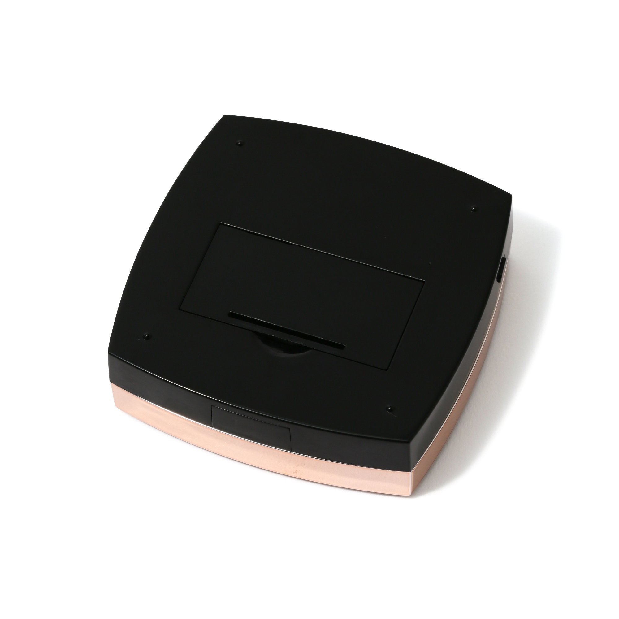 Blanche LED Compact Mirror with Bright Light - Portable Makeup Mirror for Travel, Home, and Vanity - Black