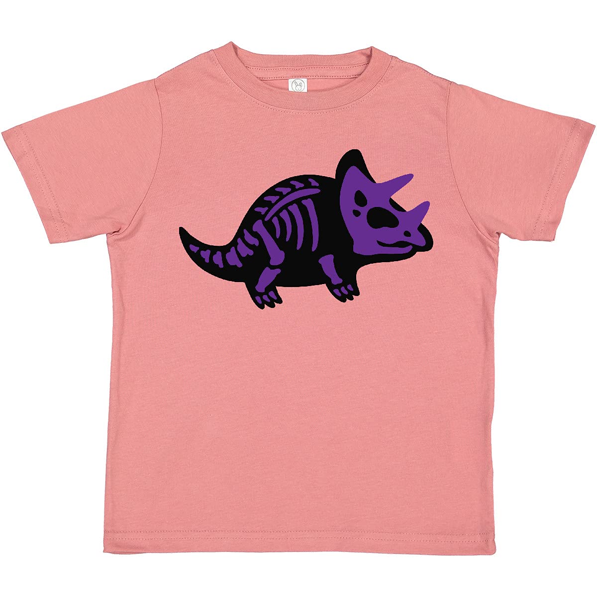 Inktastic Dinosaur Triceratops Skeleton Toddler T-Shirt - Cute Prehistoric Dino Graphic Tee for Boys & Girls - Perfect for Playdates, Preschool & Dinosaur-Themed Birthday Parties