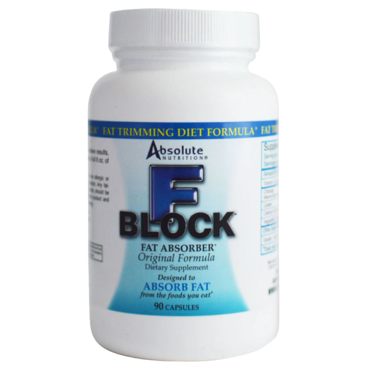 Absolute Nutrition FBlock Fat Blocker Supplement - 90 Capsules for Weight Management & Healthy Digestion | Supports Low Carb & Keto Diet Lifestyle