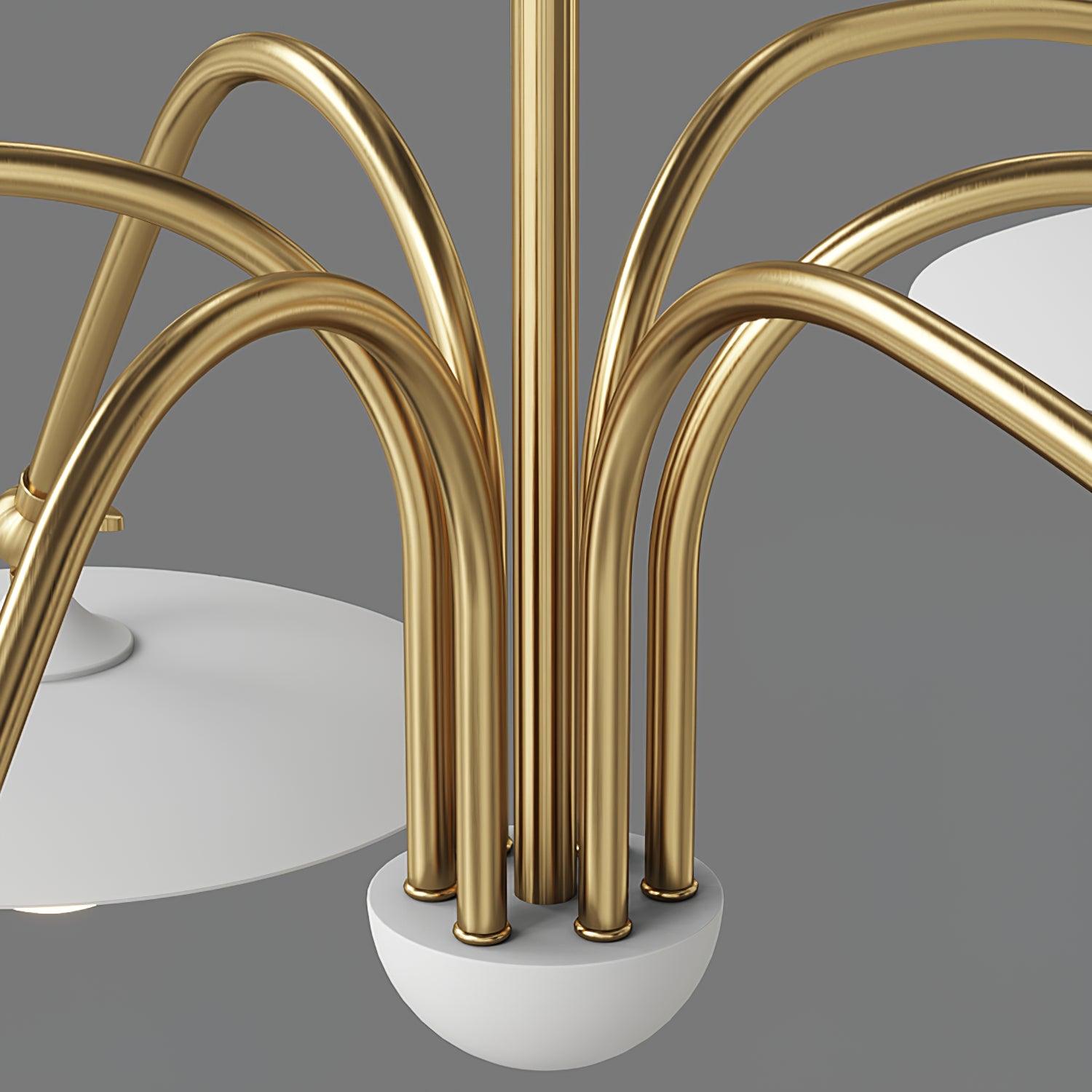 Elegant Champignon Chandelier - Mushroom-Shaped Ceiling Light Fixture for Dining Room, Bedroom & Living Room Decor