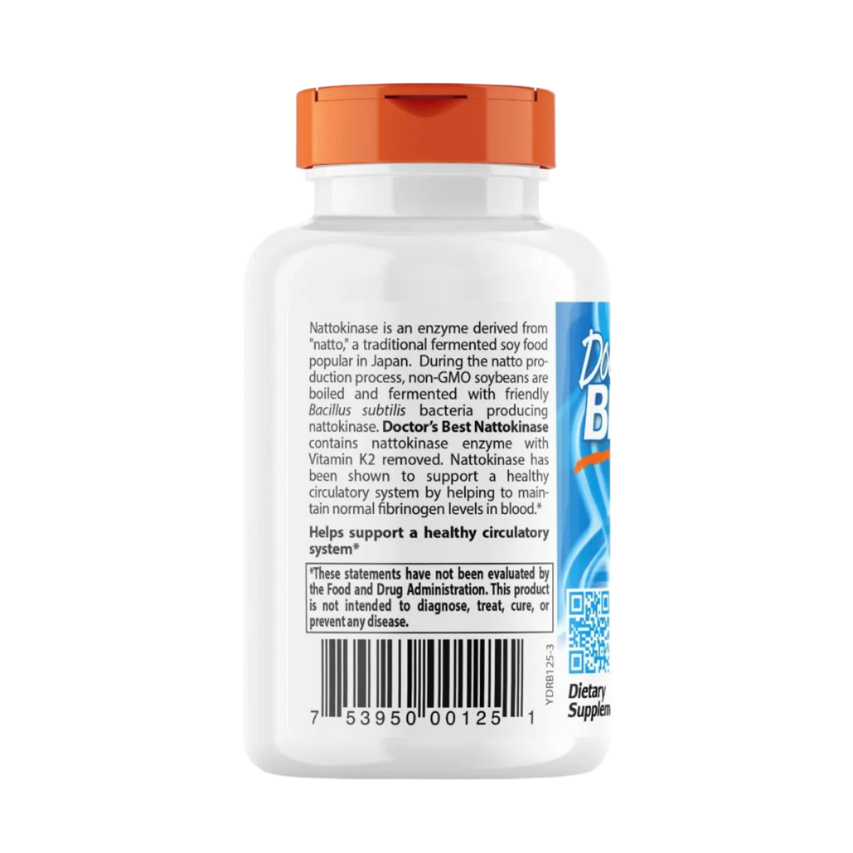 Doctor's Best Nattokinase 2000 FU Supplement - 90 Vegetarian Capsules for Heart Health & Circulation Support | Supports Healthy Blood Flow & Cardiovascular Function