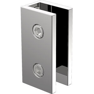 Stainless Steel Wall Bracket for Frameless Shower Screen Glass - Chrome Finish | Heavy Duty Bathroom Hardware | Perfect for Modern Walk-in Showers & Glass Enclosures