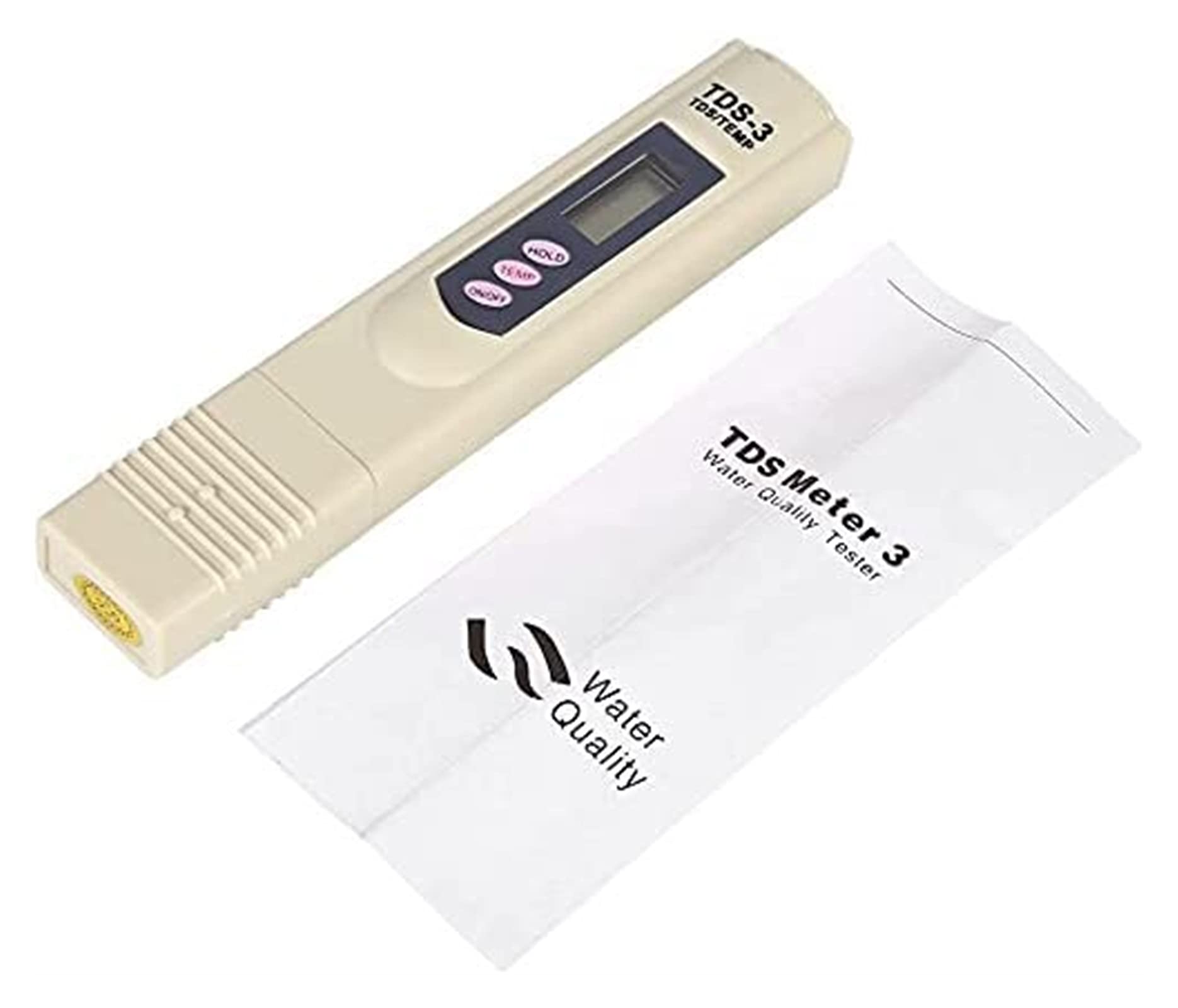 NIANXINN Digital TDS Meter - Accurate Water Quality Tester for Drinking Water, Pools, Aquariums & Hydroponics | Portable Water Purity Tester with LCD Display | Ideal for Home, Lab & Outdoor Use (Gray)