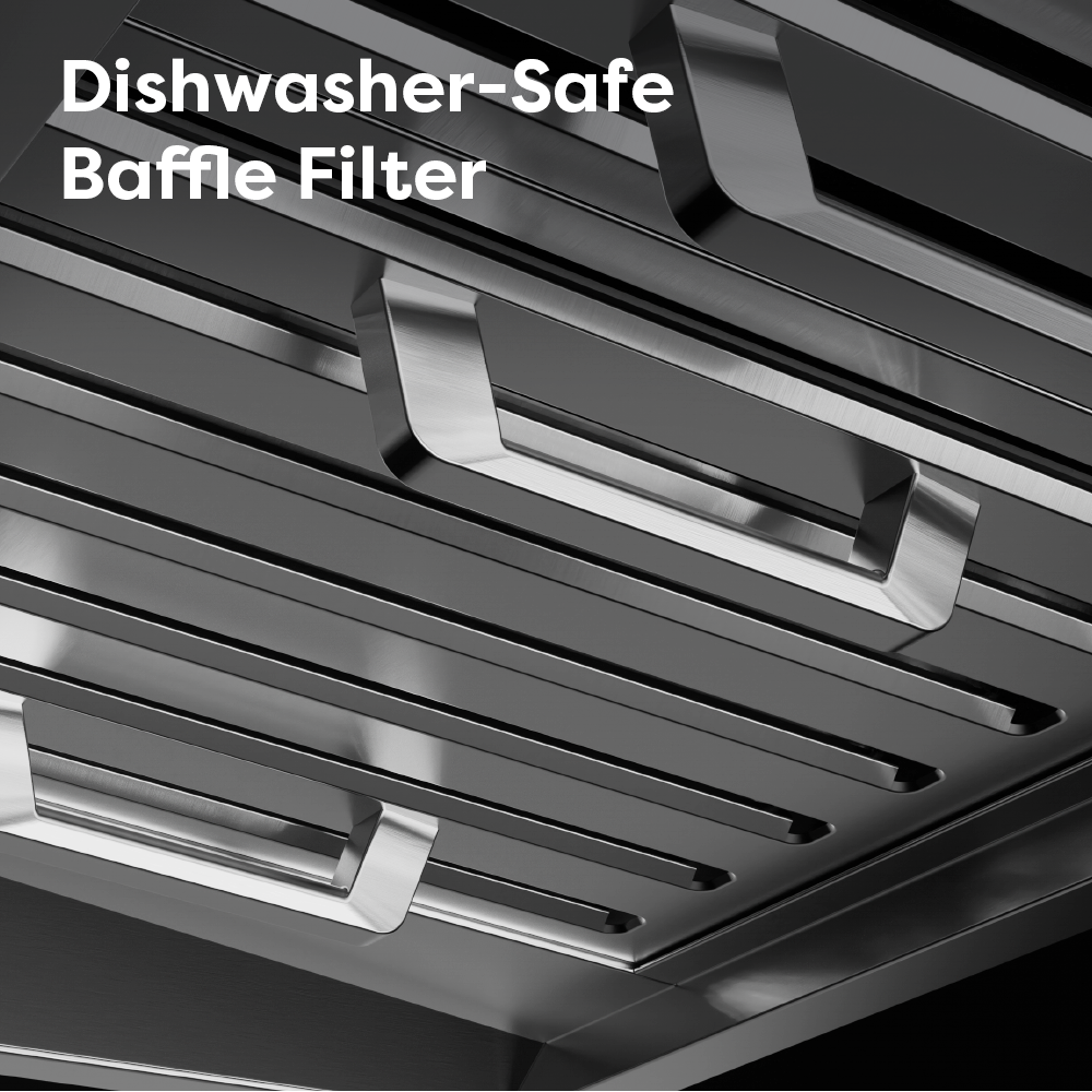 CIARRA 36 Inch Under Cabinet Range Hood Insert - 4 Speed Levels & Smart Control, Stainless Steel Kitchen Vent Hood for Smoke & Odor Removal | Perfect for Home Kitchens & Restaurants (Model: CAS36928A OW)