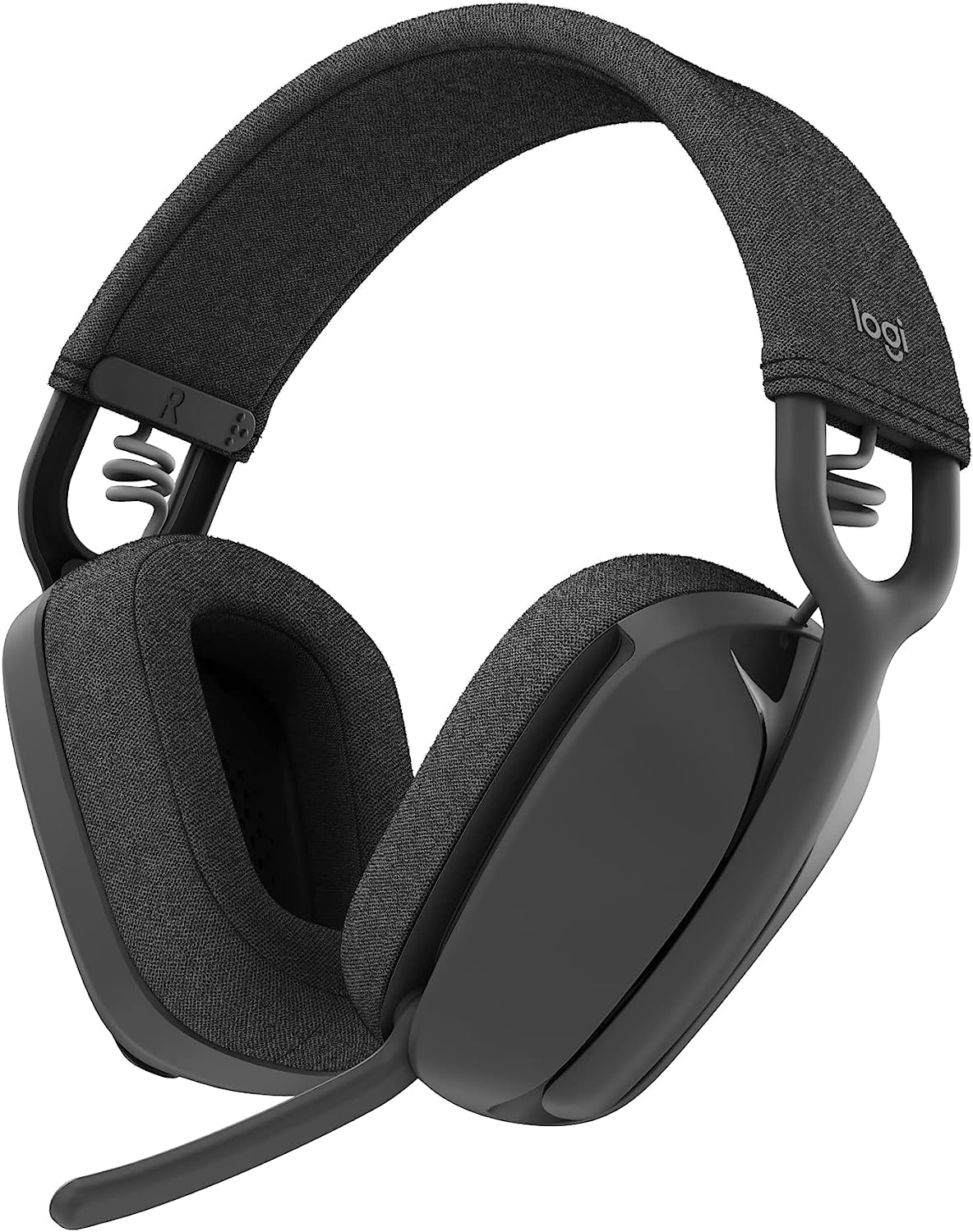 Logitech Zone Vibe 100 Wireless Headphones with Noise Cancelling Mic - Lightweight Over-Ear Design for Teams, Mac & PC (Renewed, Graphite) | Perfect for Remote Work, Online Meetings & Gaming
