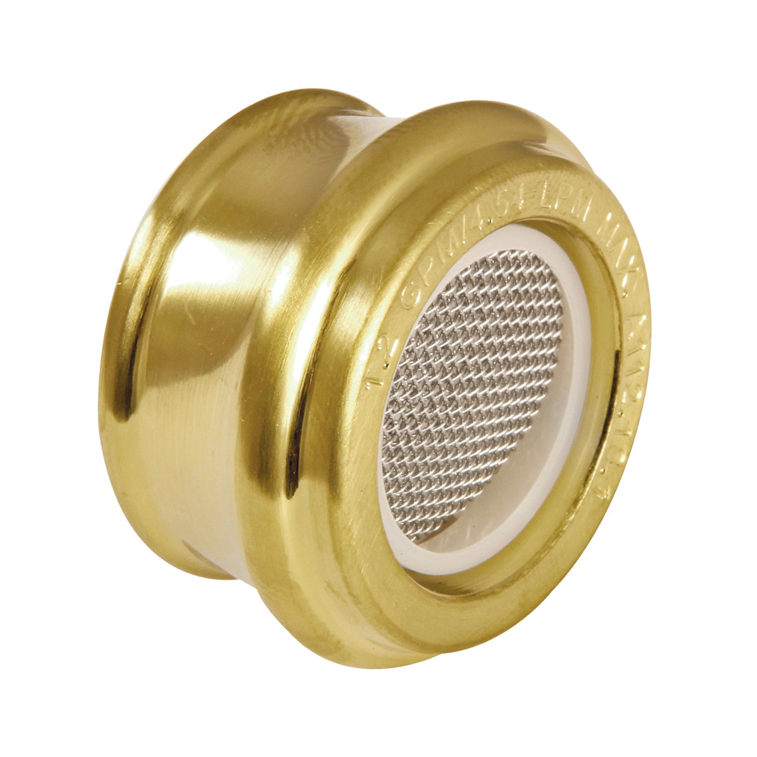Cal Green Z12FSCSA1973 1.2 GPM Brushed Brass Female Aerator - Perfect for Kitchen & Bathroom Faucets, Water Conservation