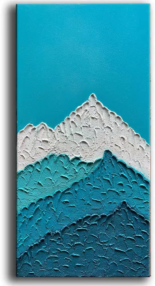YaSheng Art - 24x48 Inch Large Abstract Oil Painting on Canvas, Modern Wall Art for Living Room, Bedroom & Office Decor - Handmade Contemporary Artwork for Home & Office Interior Design