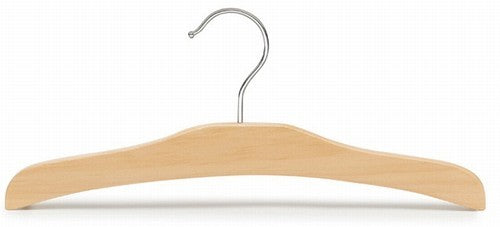 12 Pack Kids Wooden Clothes Hangers for Dresses & Shirts - Durable Children's Wardrobe Organizers for Closet, Nursery, and Bedroom Storage