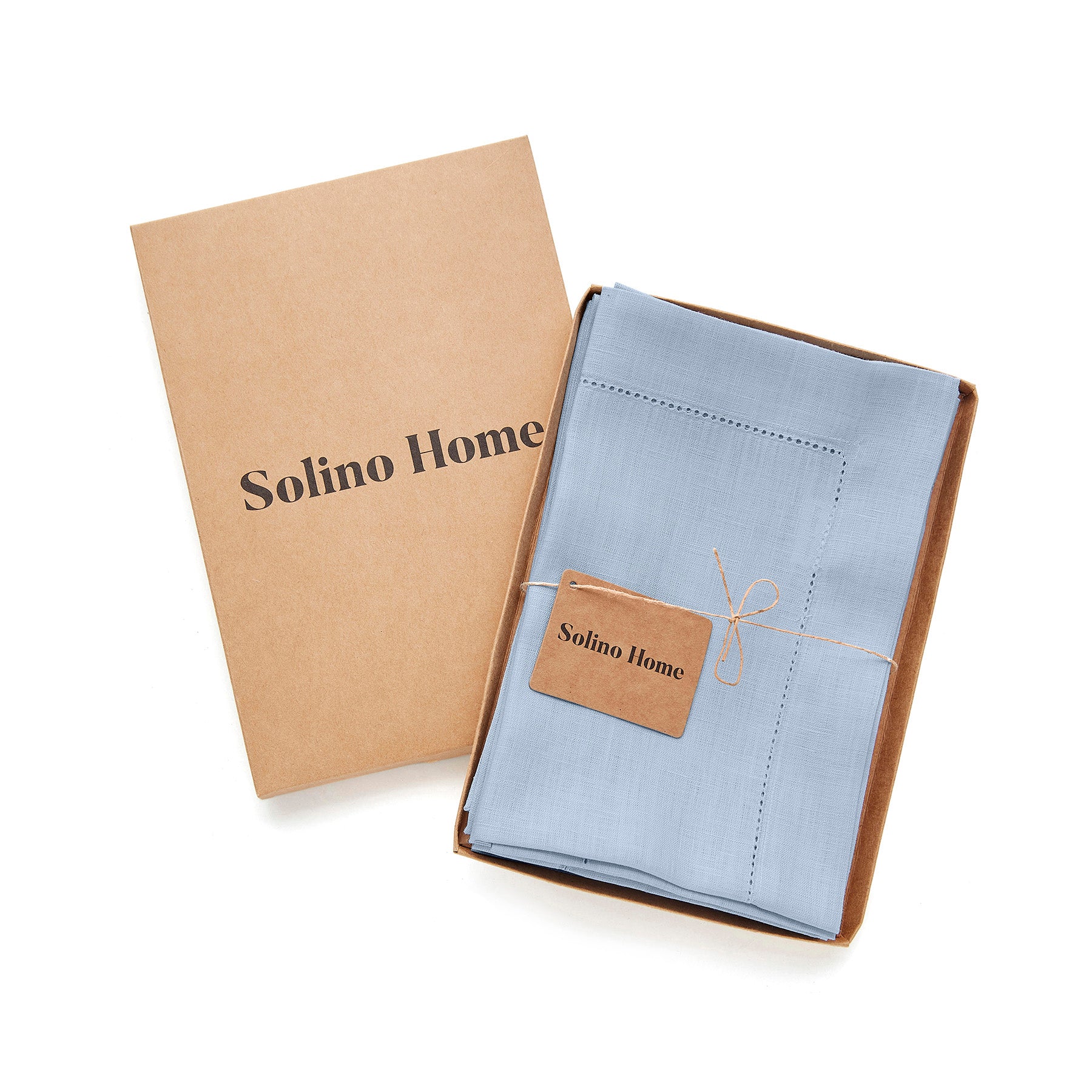 Premium Classic Hemstitch Napkins - 100% Cotton Linen Dinner Napkins for Formal Dining, Weddings & Special Occasions