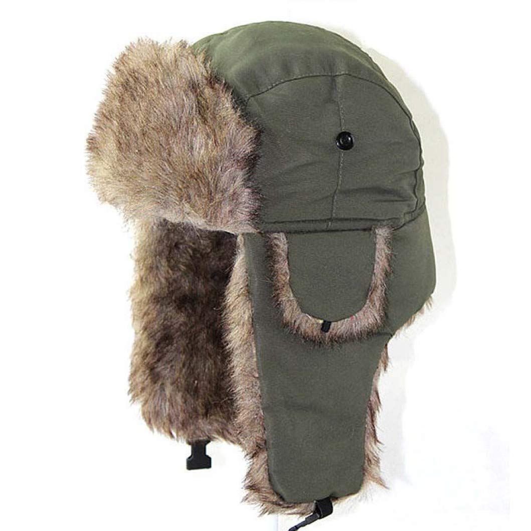 ASO-SLING Unisex Winter Trapper Hat - Warm Fleece Lined Earmuff Bomber Cap for Men & Women - Perfect for Skiing, Snowboarding & Outdoor Activities in Cold Weather