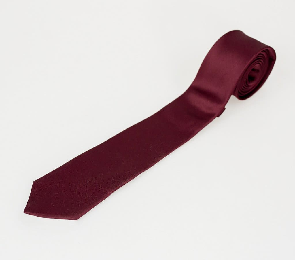 Cavani Men's Plain Satin Necktie Set - Classic Solid Color Formal Tie for Business, Wedding & Special Occasions